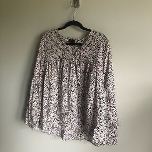 WHO WHAT WEAR | leopard blouse